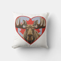 I Kärlek Kanada - Proud Canadian Moose and Maple L