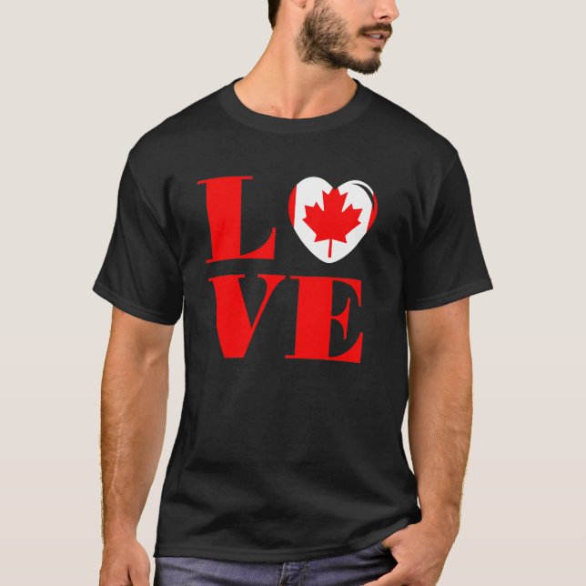 I kärlek Kanada T Shirt (Framsida)