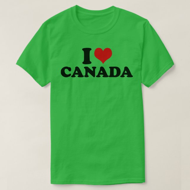 I Kärlek Kanada T Shirt (Design framsida)