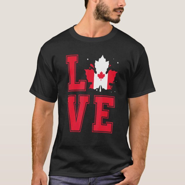 I Kärlek Kanada T Shirt (Framsida)
