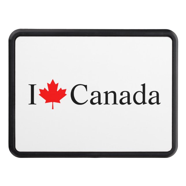 I Kärlek Kanada, typografi med rött maple löv Dragkroksskydd (Framsidan)