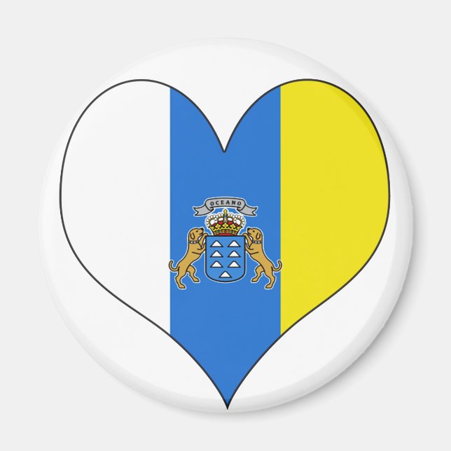 I Kärlek Kanarieöarna Magnet (Framsidan)