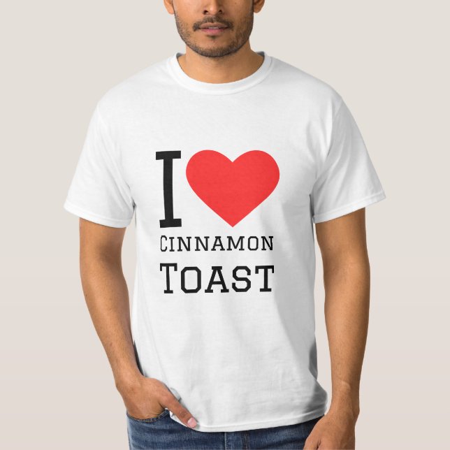 I kärlek kanel-toast t shirt (Framsida)