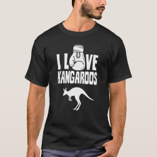 I Kärlek Kangaroos Australien Animal Kangaroo T Shirt