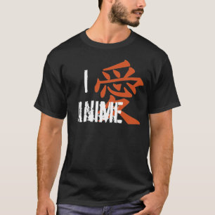 I Kärlek (kanji) Anime T Shirt