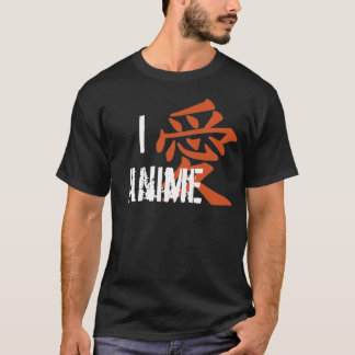 I Kärlek (kanji) Anime T Shirt