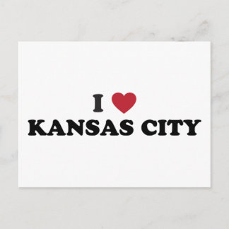 I Kärlek Kansas City Kansas Vykort
