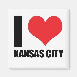I kärlek Kansas City Magnet