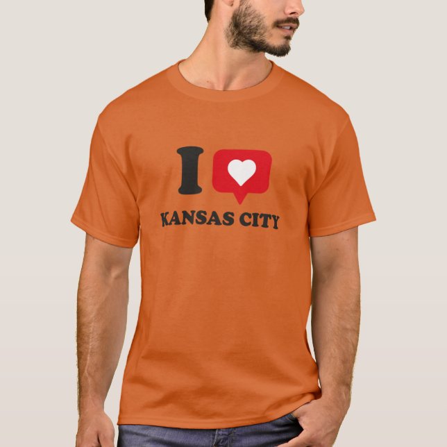 I Kärlek Kansas City T Shirt (Framsida)