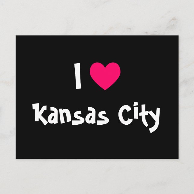 I Kärlek Kansas City Vykort (Framsida)