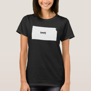 I Kärlek Kansas Kansas Home US American State Prid T Shirt