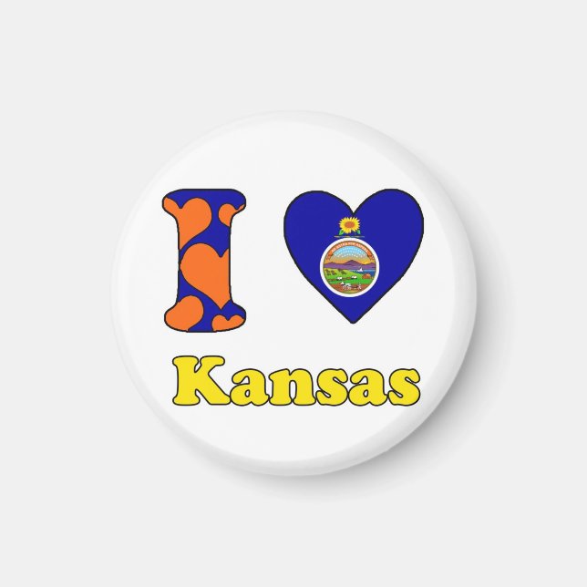 I kärlek Kansas Magnet (Framsidan)