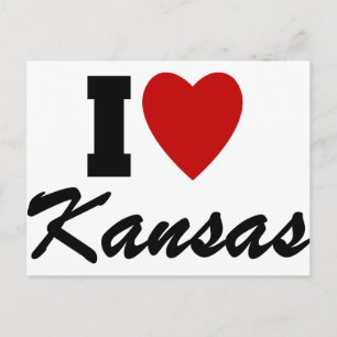 I Kärlek Kansas Vykort