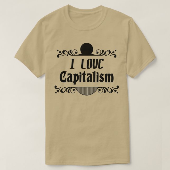 I kärlek-kapitalism 1 t shirt (Design framsida)