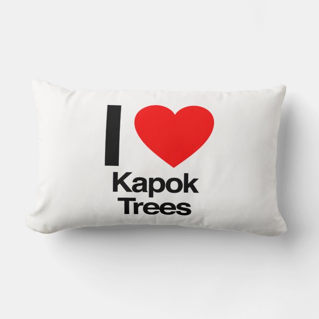 i kärlek kapok träd lumbarkudde (Framsida)