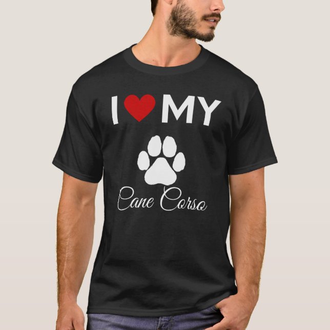 I kärlek Käpp Corso, eget namn T Shirt (Framsida)