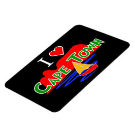 I Kärlek Kapstaden Bord berget Large Flexi Magnet