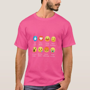I Kärlek Karate Emoji Emoticon Martial Arts Graphi T Shirt