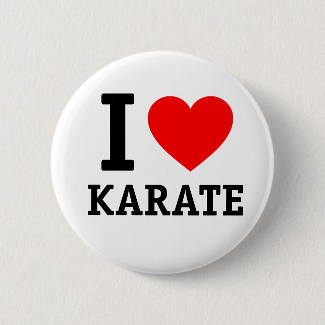 I Kärlek Karate Knapp (Framsida)