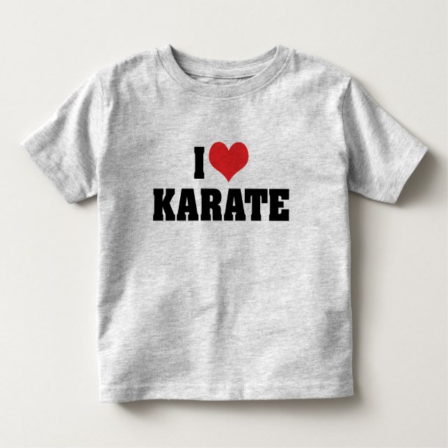 I Kärlek Karate T-Shirt (Framsida)