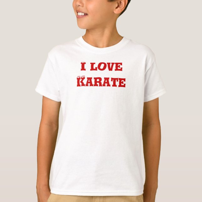 I kärlek Karate T-shirt (Framsida)