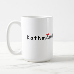 I kärlek Kathmandu Nepal Kaffemugg