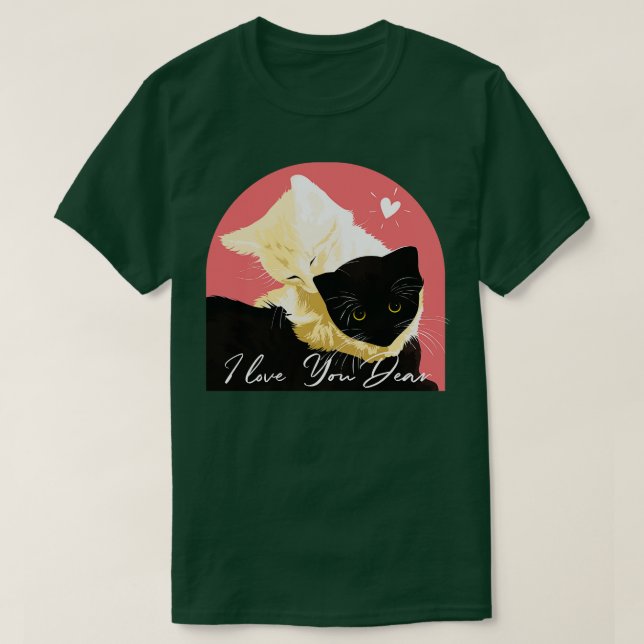 I kärlek-katt 10 t shirt (Design framsida)