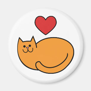 I kärlek katter magnet