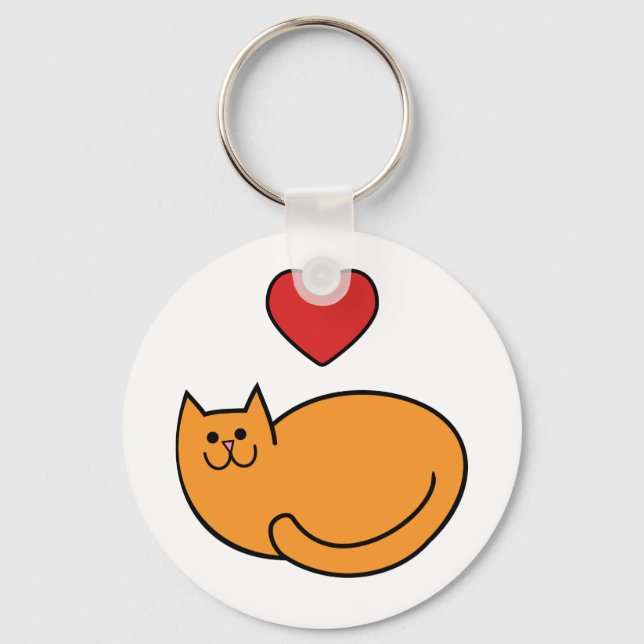 I kärlek katter nyckelring (Framsida)