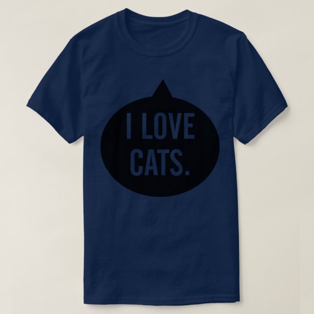 I kärlek katter t shirt (Design framsida)