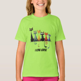 I kärlek katter t shirt