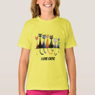 I kärlek katter t shirt