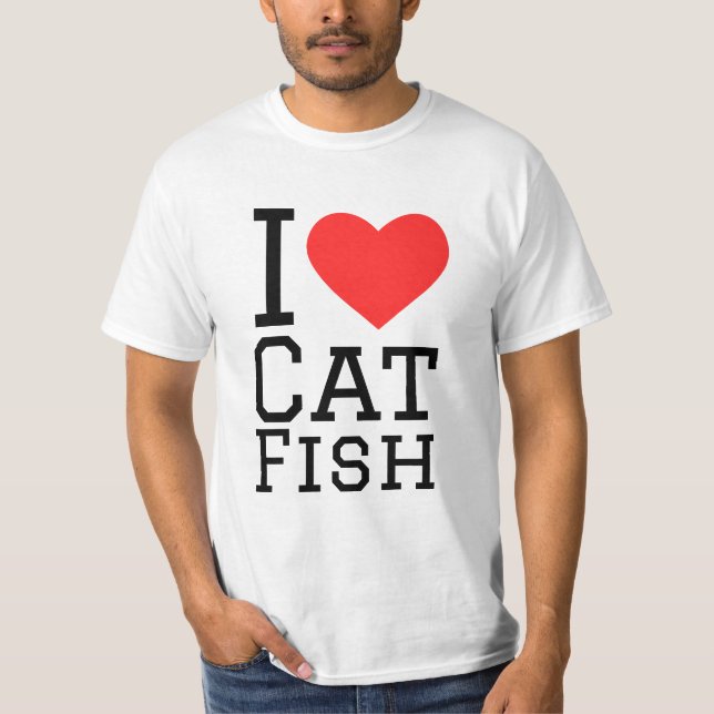I kärlek kattfisk t shirt (Framsida)