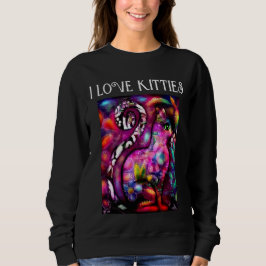 I Kärlek Kattunge, den vitsiga Abstrakten Kattunge T Shirt