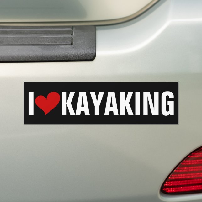I KÄRLEK KAYAKING BILDEKAL (På Bil)