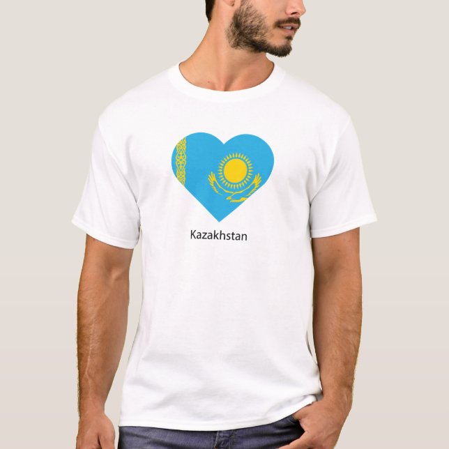 I Kärlek Kazakstan T Shirt (Framsida)