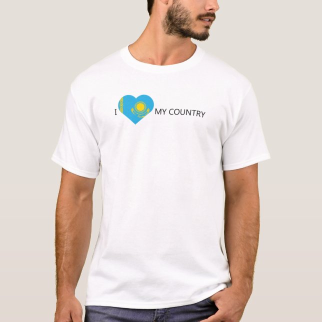 I Kärlek Kazakstan T Shirt (Framsida)