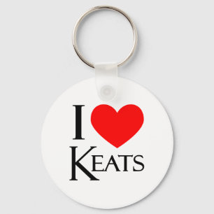 I Kärlek Keats Nyckelring