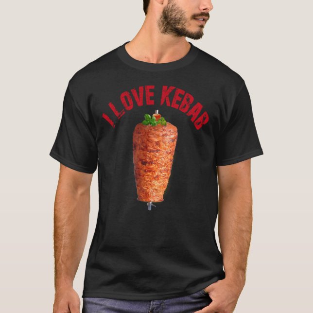 I kärlek Kebab Classic T-Shirt (Framsida)