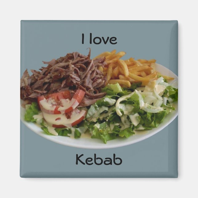 I kärlek Kebab magnet (Framsidan)