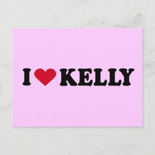 I KÄRLEK KELLY VYKORT