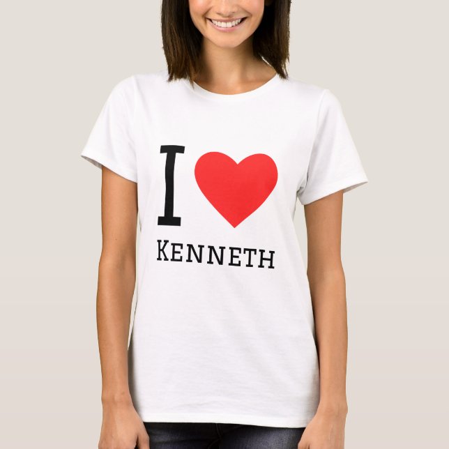 I kärlek kenneth t shirt (Framsida)