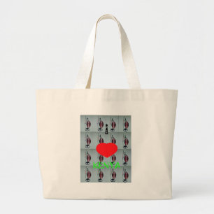 I Kärlek Kenya Art Print Jumbo Tygkasse