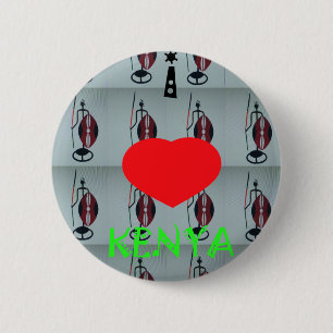 I Kärlek Kenya Art Print Knapp