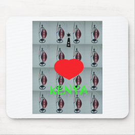 I Kärlek Kenya Art Print Musmatta