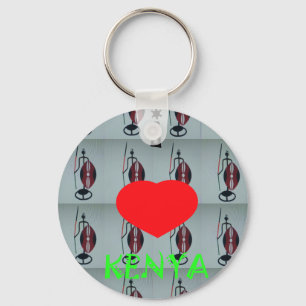 I Kärlek Kenya Art Print Nyckelring