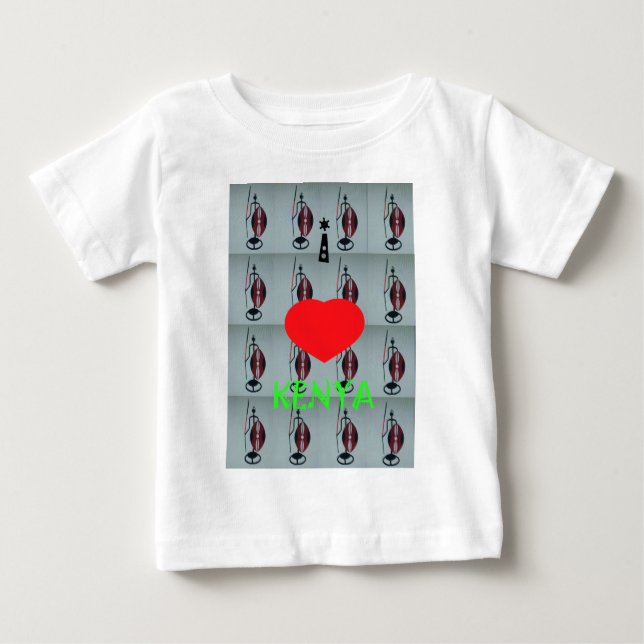 I Kärlek Kenya Art Print T-shirt (Framsida)