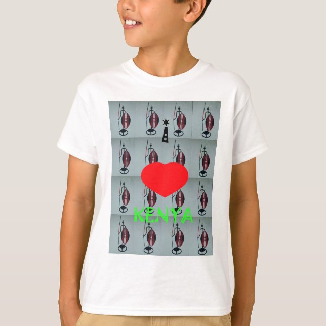 I Kärlek Kenya Art Print Tröja (Framsida)