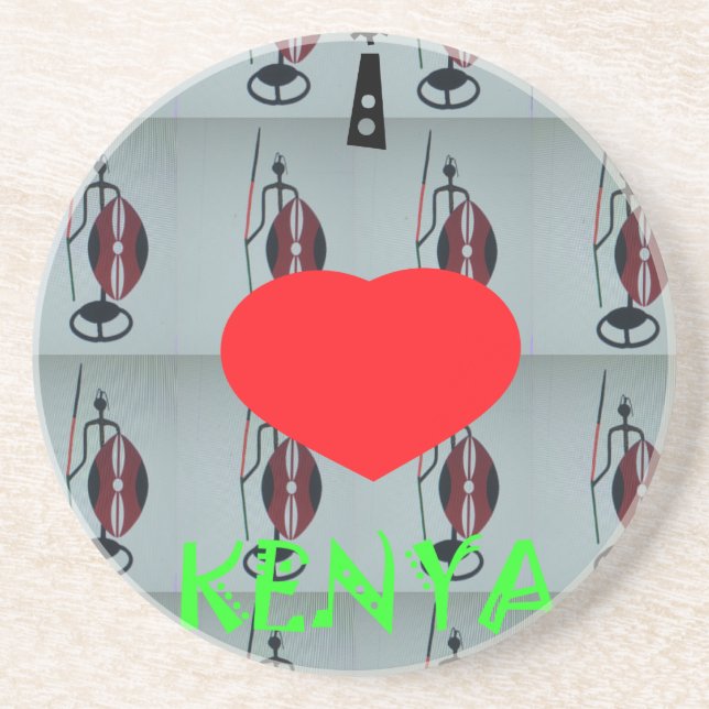 I Kärlek Kenya Art Print Underlägg (Framsidan)