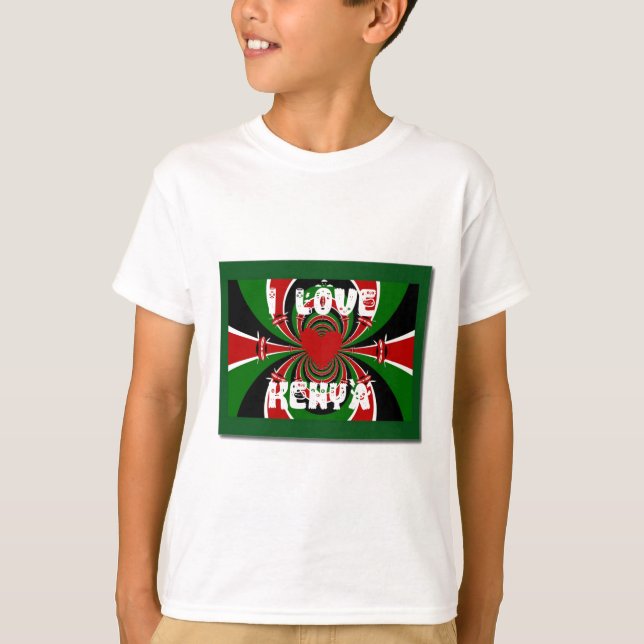 I Kärlek Kenya Hakuna Matata Gifts Tee (Framsida)